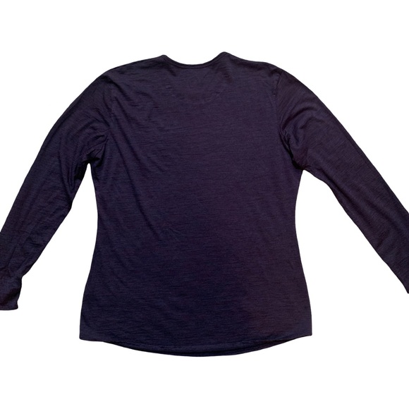 Segments Merino Wool Shirt Women L Purple Base Layer Top Long Sleeves Seg’ments - Picture 2 of 6